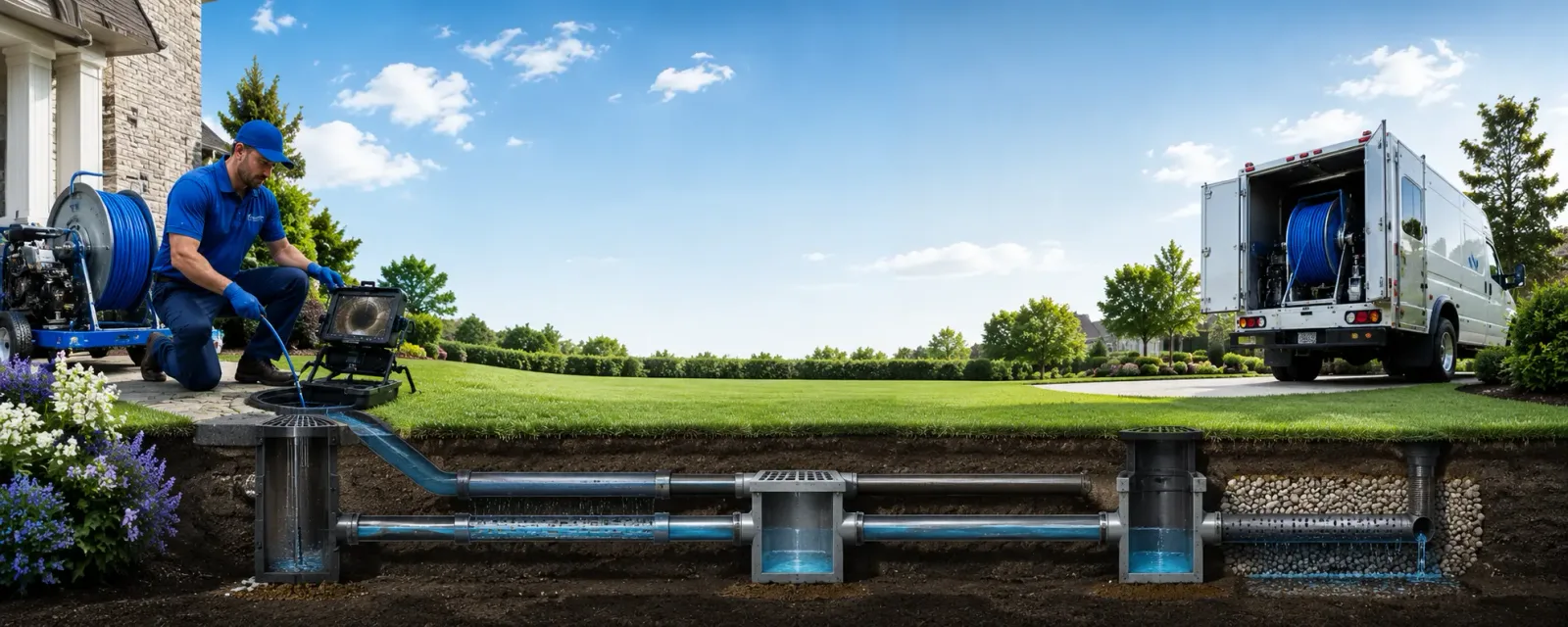 Outdoor drain cleaning information for Porter Ranch, CA